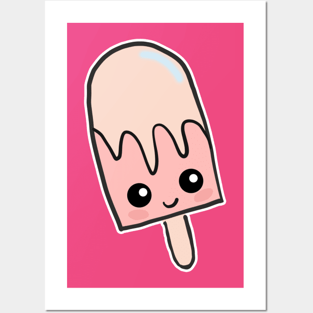 Cute Ice Cream Wall Art by McWolf